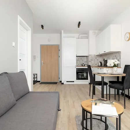 Modern With A Balcony A Place To Work By Renters * Chorzów